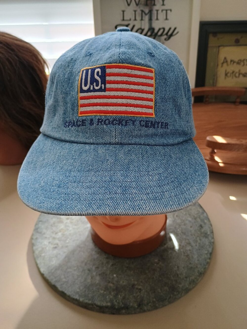 Vintage US Space & Rocket Center Demin Ball Cap